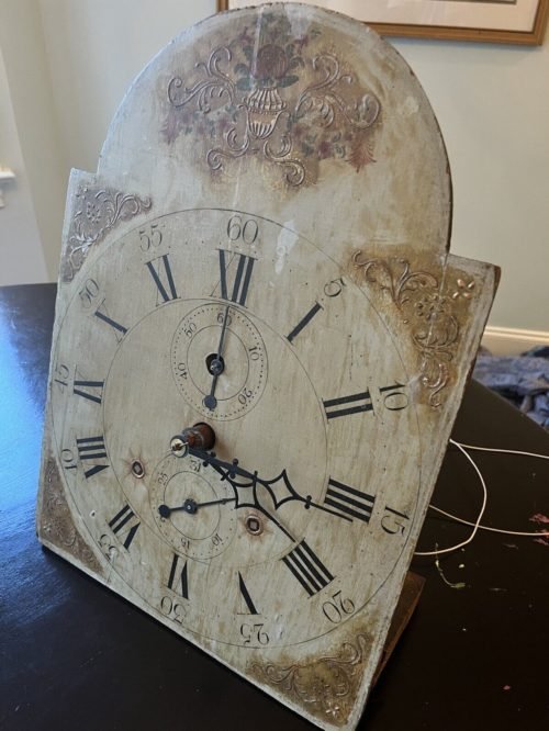 American Wooden Works Tall Clock Movement Dial Leavenworth