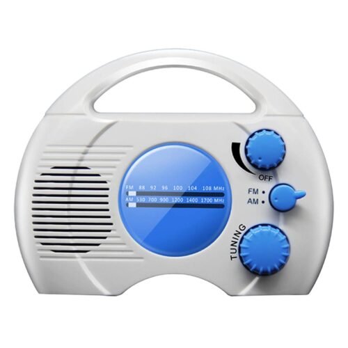 AM FM Hanging Shower Radio-Wireless Mini Portable Waterproof Battery Operated...