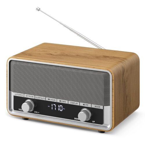 AM FM Radio Plug in Wall Digital Clock Radio for Bedroom with LCD Display/40 ...