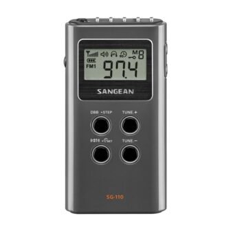 AM/FM Stereo Digital Tuning Pocket Radio in Gray