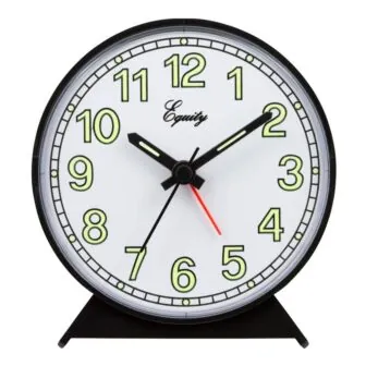 Analog 4 In. Battery Operated Black Alarm Clock photo Analog 4 In. Battery Operated Black Alarm Clock featured image