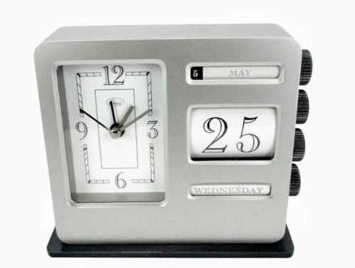 Analog Clock / Daily Calendar Combo