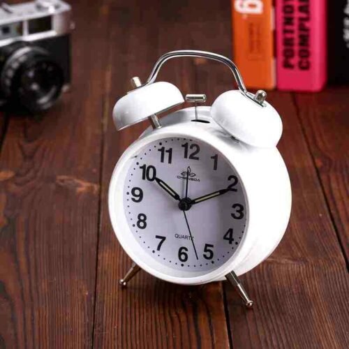 Analog Twin Bell Alarm Clock Vintage Retro Classic Bedroom Backlight Loud Wake