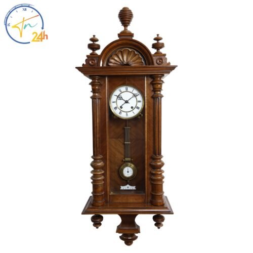 Antique 1900s Lenzkirch Winding Wall Clock with Adjusting Pendulum