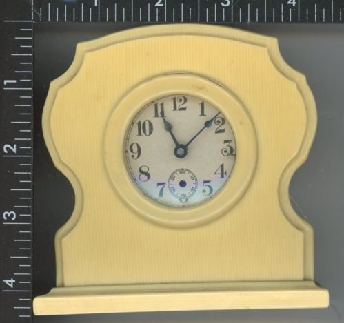 Antique 1920's/30's Dubarry Pyralin Ivory Vanity Desk Dresser Clock rare example