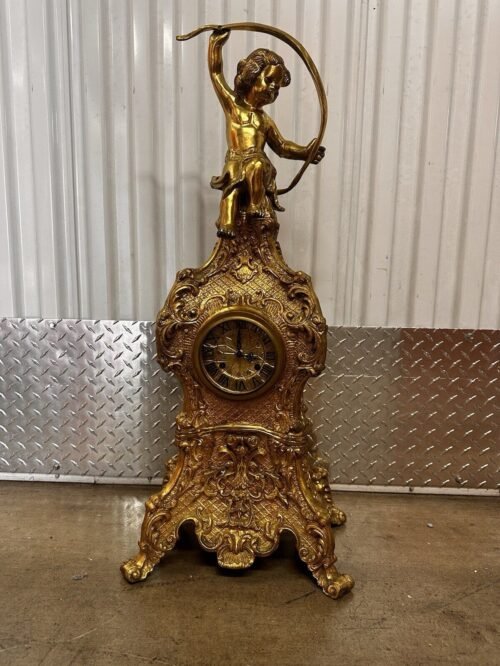 ANTIQUE 19th CENTURY FRENCH DORE BRONZE CLOCK