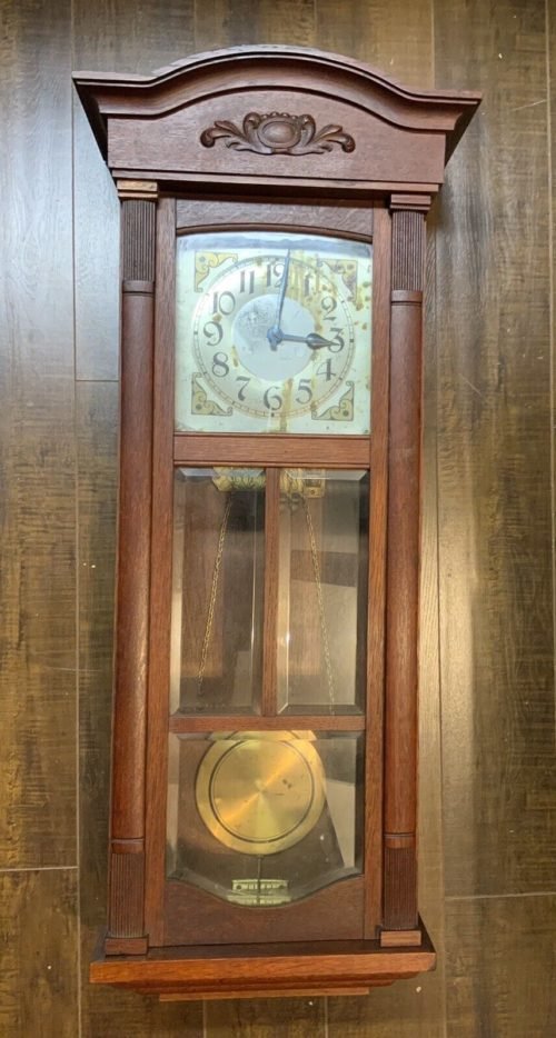 Antique 2 Wt Wall Clock HAU Hamburg Vienna Regulator Crossed Arrows Very Rare