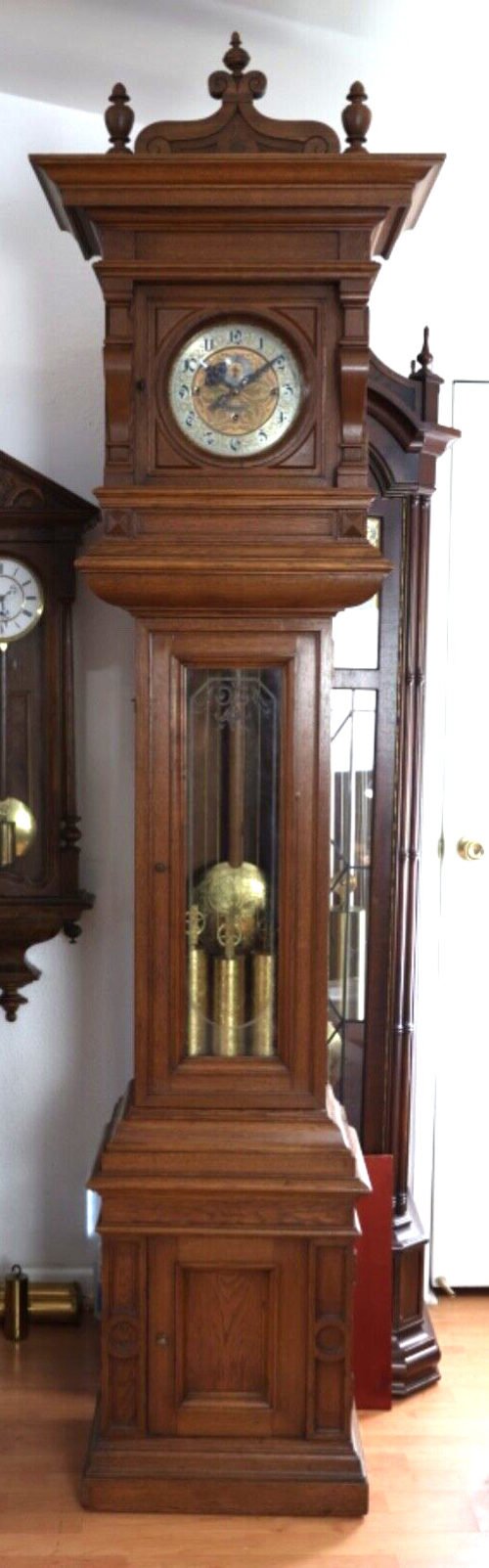 Antique 30 Days C.Kaplan Graz Austria Grandfather Clock