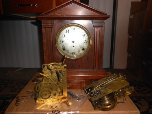antique 4 bell sonora chime seth thomas mantel clock
