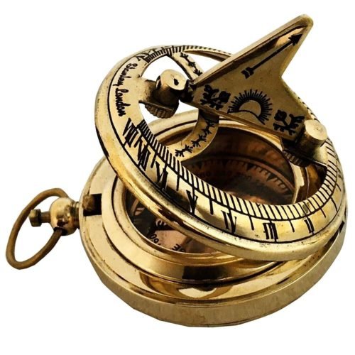 Antique Brass Sundial Compass Vintage Nautical Ship Marine Compass Best For Gift