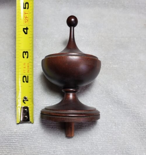 ANTIQUE COLONIAL FLOOR GRANDFATHER CLOCK MAHOGANY SPIRE DAMAGED