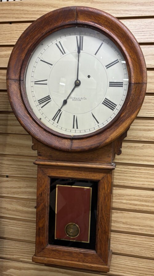Antique E. Howard Regulator #70 Clock In Oak Case
