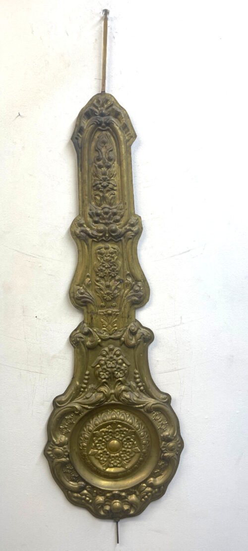 Antique French Morbier Wag On The Wall Clock Pendulum 45 3/4" Long