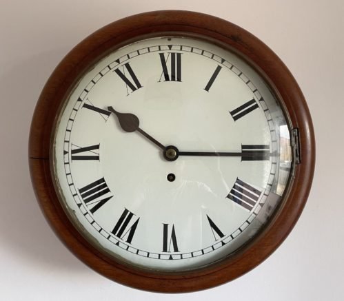 Antique Fusee Wall Clock Railway Station School Office 8 Day Astral H Williamson