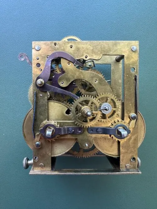 Antique German 8 Day Time and Strike Wall Clock Works Movement JUF featured image
