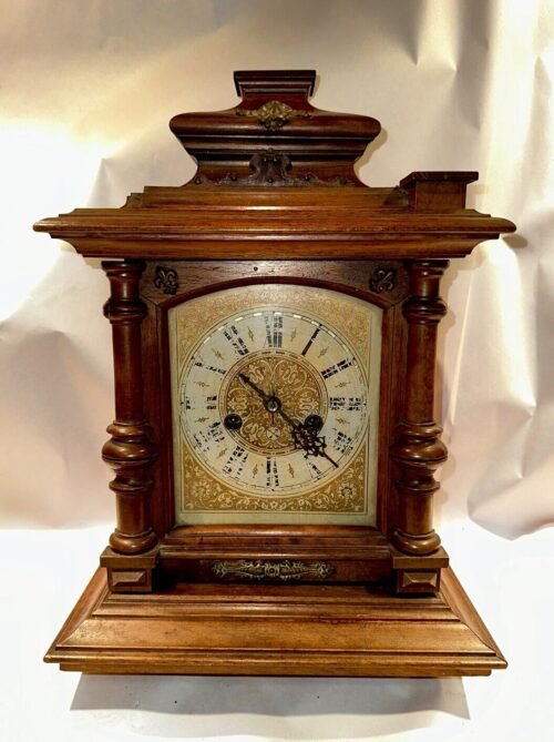 Antique German “Haus” Style Bracket Mantel Clock