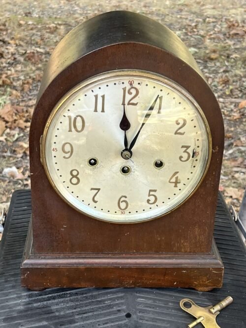Antique German Junghans Wurttemburg Westminster Chiming Clock mantle mantel old