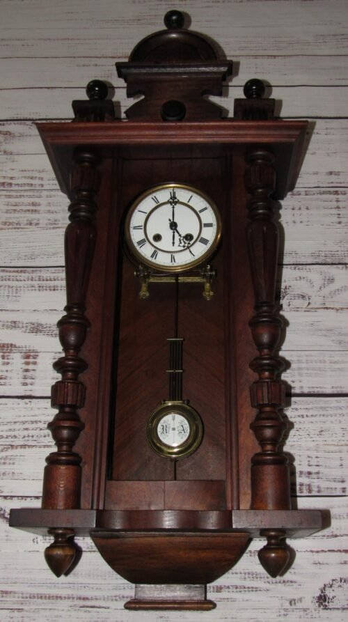 Antique German Kienzle 1 Million Vienna Regulator Wall Clock 8-Day, Time/Strike