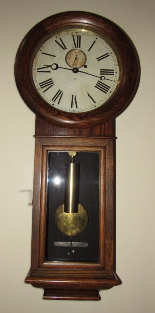 Antique Gilbert "Regulator No. 66" Weight Driven Regulator Wall Clock 8-Day