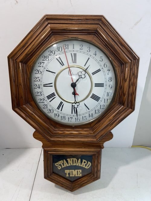 Antique Gladiator Wall Clock? Colonial Date Clock Standard Time