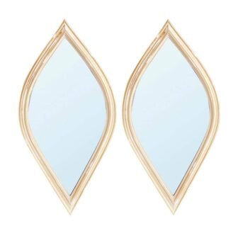 Antique Gold 4.5 in W x 9.5 in. H Irregular Polyresin Framed...