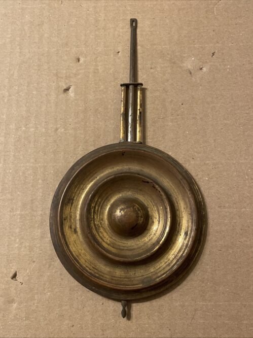 Antique Ingraham Oversized Figure 8 Wall Clock Pendulum To Restore