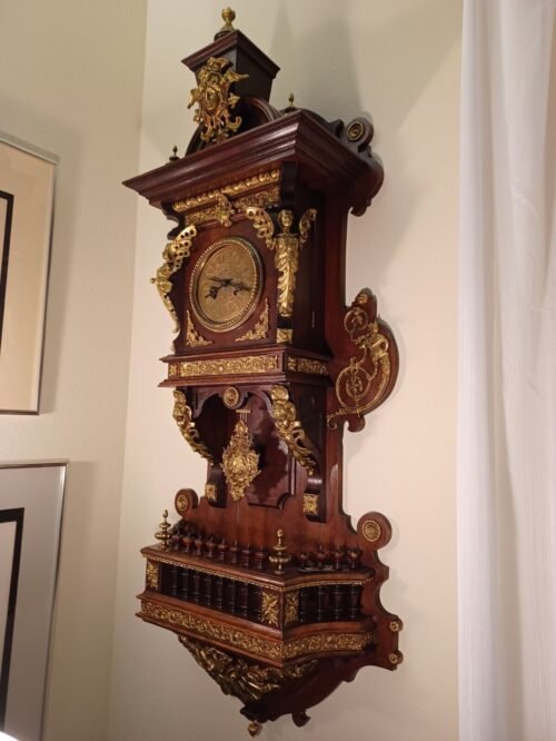 Antique KIENZLE Victorian Style Large Balcony Wall Clock-REPRODUCTION CASE: 1880