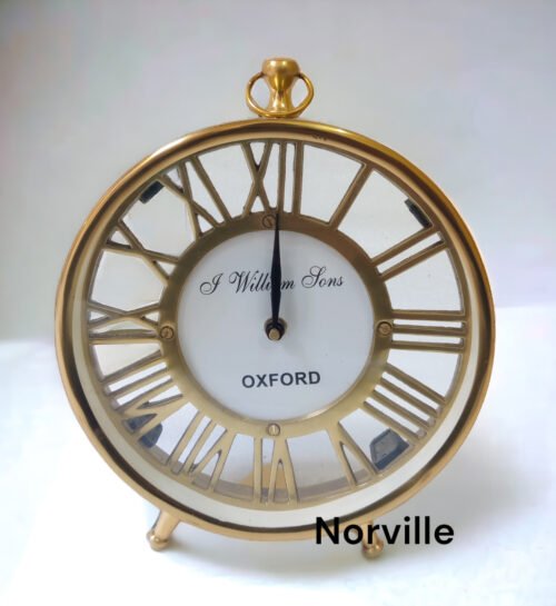 Antique Metal Table Clock Nautical Vintage Table Clock for Home Decor gift item