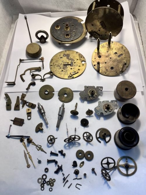 Antique Samuel Marti Medaille De Bronze French Clock Movement, Parts/Restoration