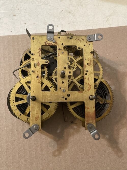Antique Sessions Mission Oak Floor Regulator Grandfather Clock Movement Parts