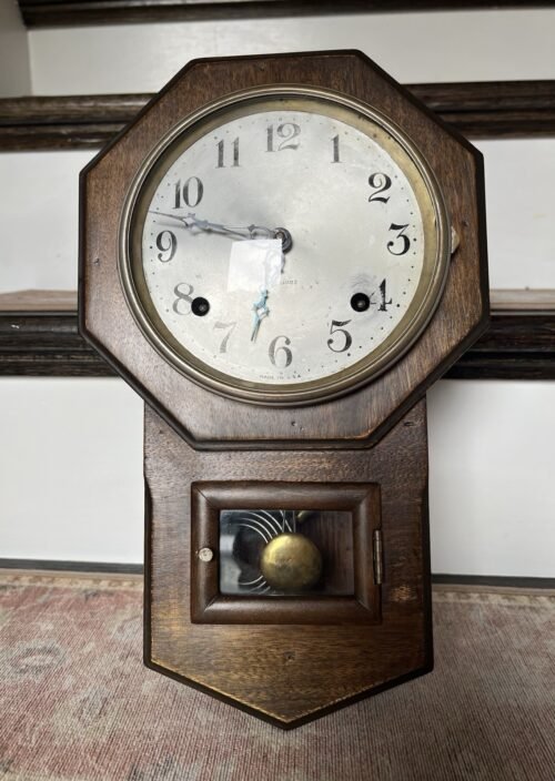 Antique Sessions Octagon Pendulum Wall Clock 8-Day with Chime - See Description