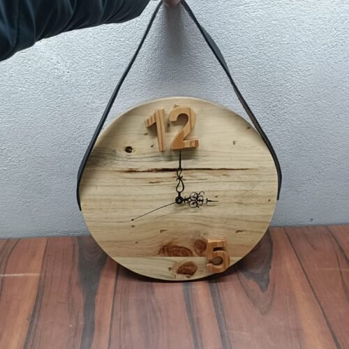 Antique Stylish Hanging Unique Look Wooden wall clock custom home Decorative
