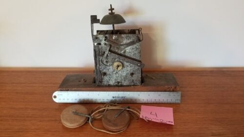 Antique Swedish Mora Grandfather Clock Movement no dial 4 restoration steampunk