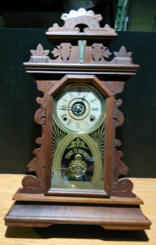 Antique Time is Money Wall Clock