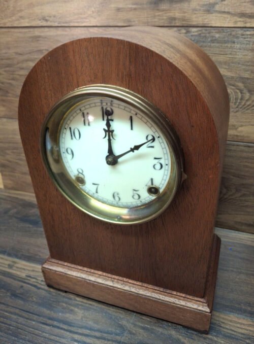 Antique Very Nice 1920s Sessions Mechanical 8 Day Desk Mantle Clock (SEE VIDEO)