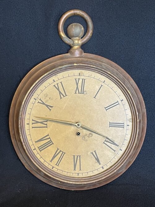 Antique/Vintage 8 Day GERMAN POCKET WATCH Style Wall Clock Running