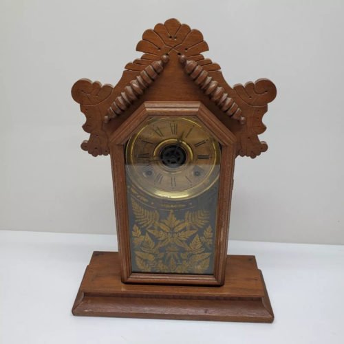 Antique Vintage The E Ingraham Co Mantle Shelf Clock