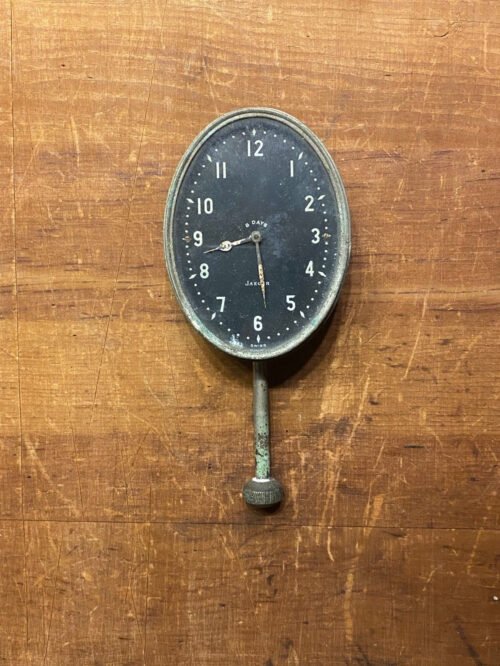 Antique/Vtg 1930's Jaeger Oval Auto Dash 8-Day Clock, Packard Automobile Car