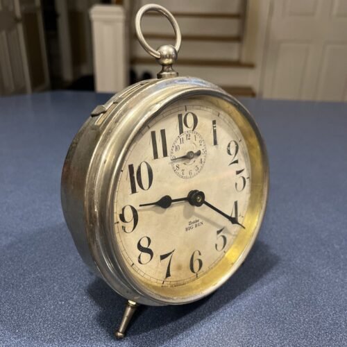 Antique Westclox Big Ben Wind-Up Alarm Clock Circa 1919 ~ It Works !
