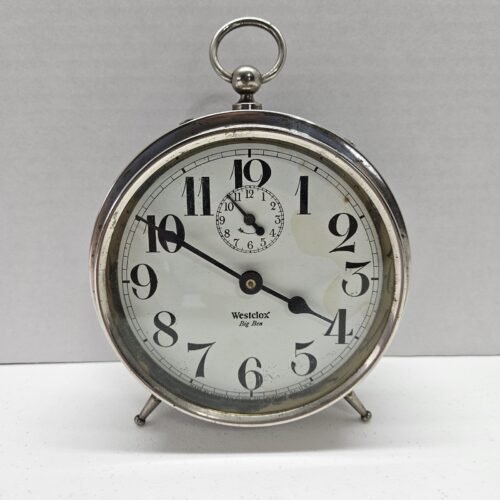 Antique Westclox Big Ben Wind Up Alarm Clock Vintage Table Clock 1920