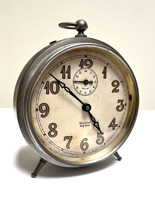 Antique Westclox Peg Leg Big Ben Alarm Wind Up Clock WORKSi