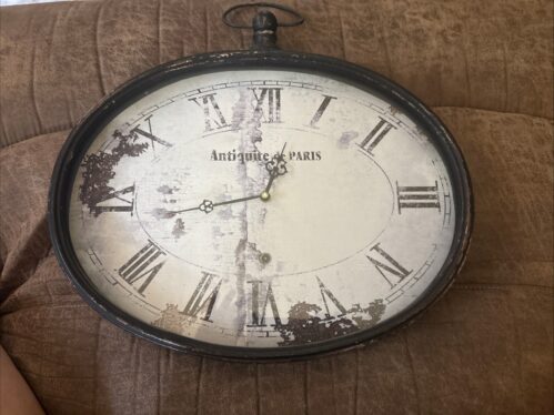 Antiquite de PARIS Pocket Watch Wall Clock Battery Powered (AA)