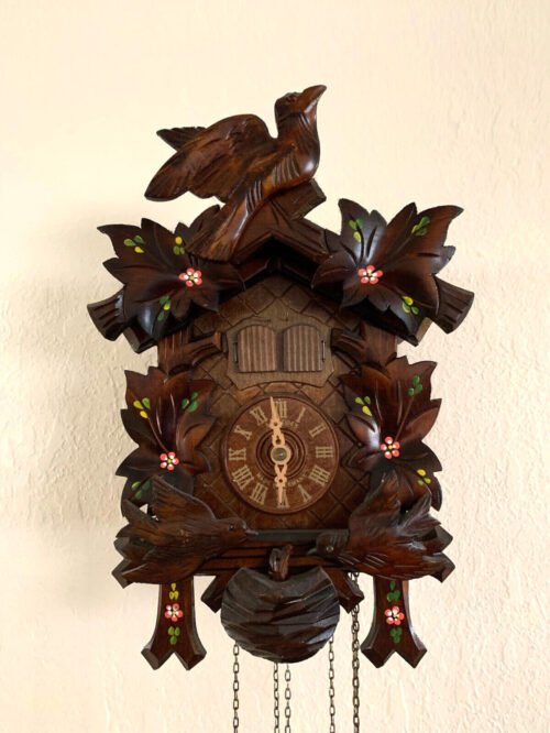 Anton Schneider 8 Day Black Forest Feeding Birds Cuckoo Clock with COA