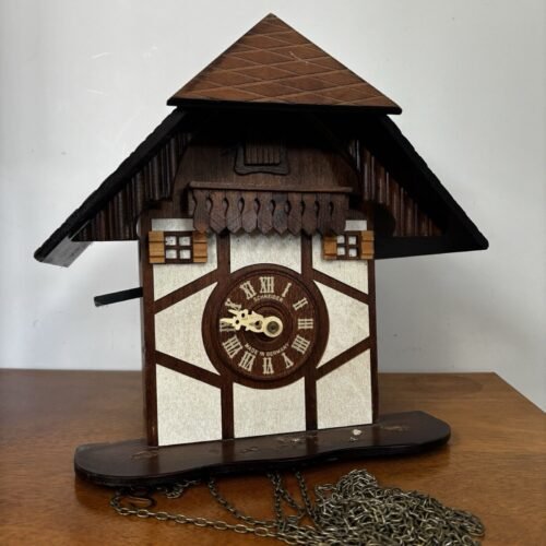Anton Schneider Chalet Style Blackforest Cuckoo Clock 25cm Tall
