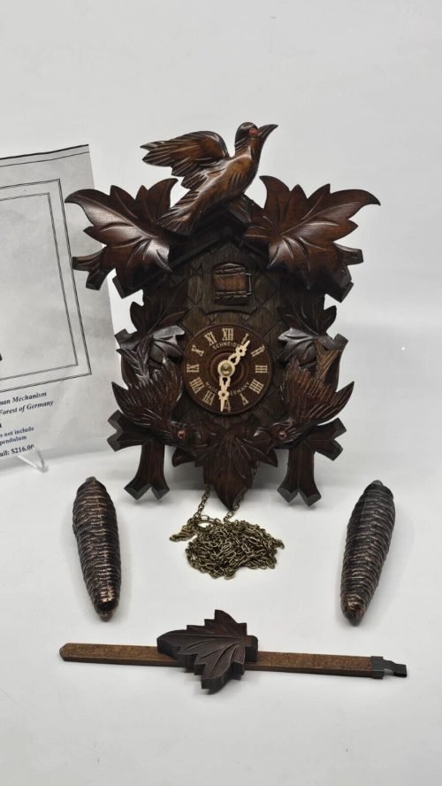 ANTON SCHNEIDER Cuckoo Clock 70/9 HZ Germany Black Forest PARTS/REPAIR ONLY