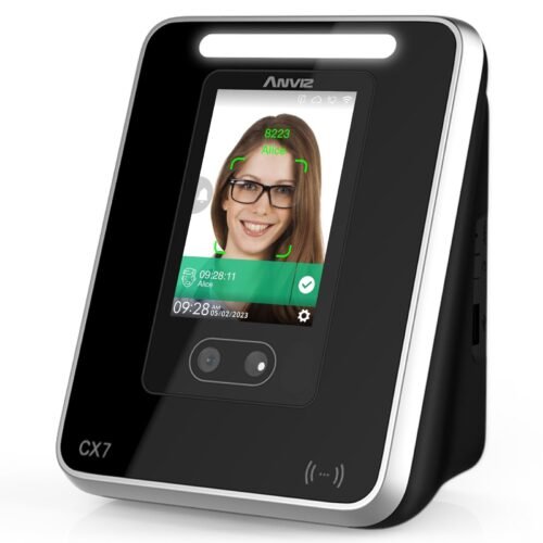 ANVIZ Time Clocks Employees Small Business - CX7 Biometric Clock in and Out M...