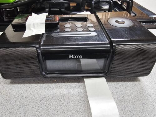 Apple iHome Dual Alarm Clock/ Radio/ iPod Speaker iH9/w remote *batt not includ*
