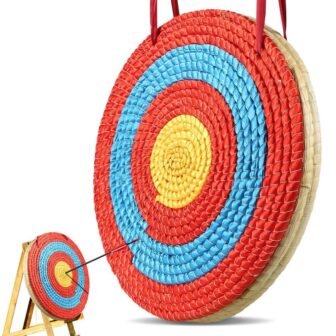 Archery Target 3 Layers 20 in. Arrow Target Traditional Solid Straw Round...
