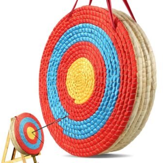 Archery Target 5 Layers 20 in. Arrow Target Traditional Solid Straw Round...