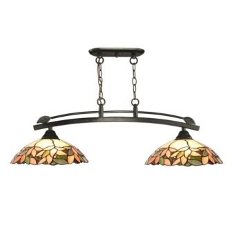 Argento 1 -Light 50 in. Dark Bronze Island Fixture Pendant with Hand...